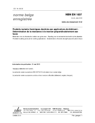 NBN EN 1607:2013