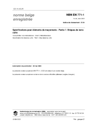 NBN EN 771-1:2003