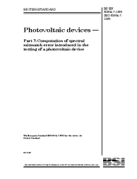 BS EN 60904-7:1998