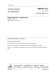NBN EN 12271:2007