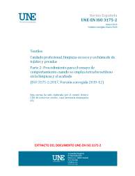 UNE-EN ISO 3175-2:2019