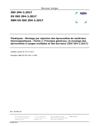 NBN EN ISO 294-1:2017