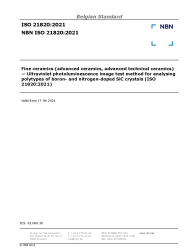 NBN ISO 21820:2021