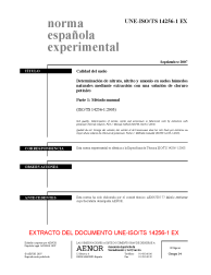 UNE-ISO/TS 14256-1:2007 EX (R2021)