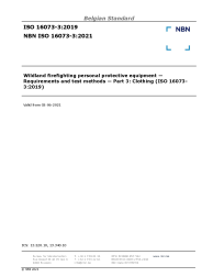 NBN ISO 16073-3:2021