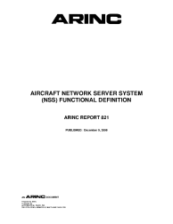 ARINC Report 821:2008