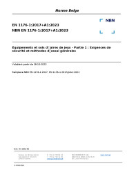 NBN EN 1176-1:2017+A1:2023
