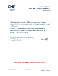 UNE-EN 13501-6:2019+A1:2023