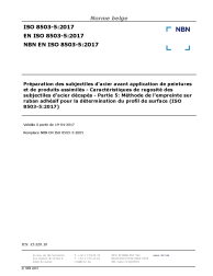 NBN EN ISO 8503-5:2017