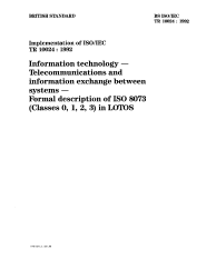 BS ISO/IEC TR 10024:1992