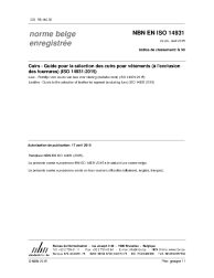 NBN EN ISO 14931:2015