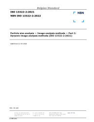 NBN ISO 13322-2:2022