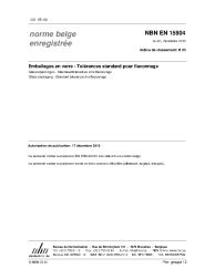 NBN EN 15904:2010