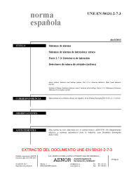 UNE-EN 50131-2-7-3:2013 (R2019)