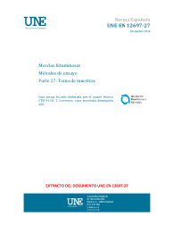 UNE-EN 12697-27:2018
