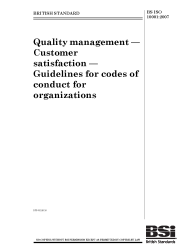 BS ISO 10001:2007