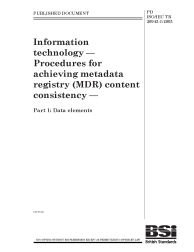 PD ISO/IEC TR 20943-1:2003