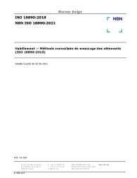 NBN ISO 18890:2021