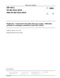 NBN EN ISO 4612:2019