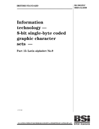BS ISO/IEC 8859-15:1999