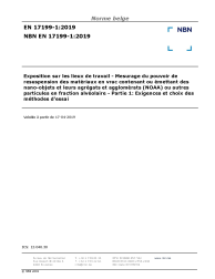 NBN EN 17199-1:2019