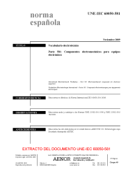 UNE-IEC 60050-581:2009 (R2015)
