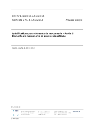 NBN EN 771-5+A1:2015