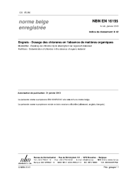 NBN EN 16195:2013
