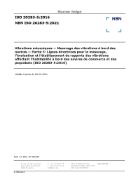 NBN ISO 20283-5:2021