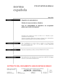 UNE-EN 60749-32:2004/A1:2011