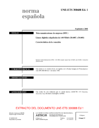 UNE-ETS 300688 Ed 1:2001