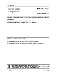 NBN EN 14020-1:2003