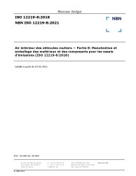 NBN ISO 12219-8:2021