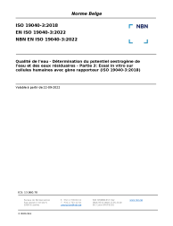 NBN EN ISO 19040-3:2022