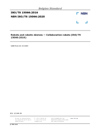 NBN ISO/TS 15066:2020