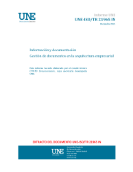 UNE-ISO/TR 21965:2021 IN