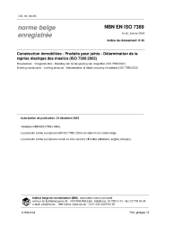 NBN EN ISO 7389:2004
