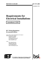 BS 7671 Amendment 2:August 2013