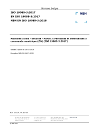 NBN EN ISO 19085-3:2018