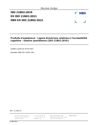 NBN EN ISO 21802:2021
