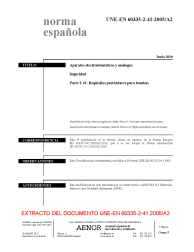 UNE-EN 60335-2-41:2005/A2:2010