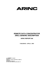 ARINC Report 655:1999