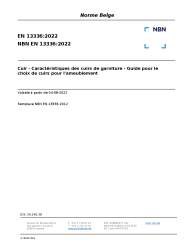 NBN EN 13336:2022