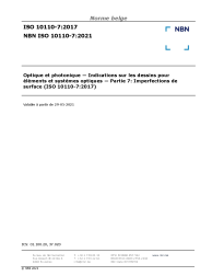 NBN ISO 10110-7:2021