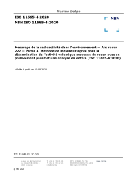 NBN ISO 11665-4:2020