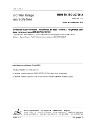 NBN EN ISO 20795-2:2013