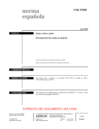 UNE 57050:2003 (R2019)