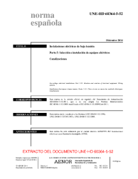 UNE-HD 60364-5-52:2014