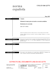 UNE-EN ISO 22775:2005 (R2015)