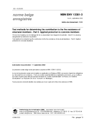 NBN ENV 13381-3:2002